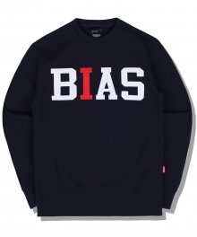 Bias Sweat Shirt - Navy