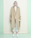 Rope trench coat (Beige)