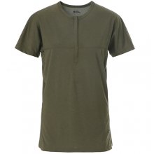 피엘라벤 우먼 테크 하프 짚 반팔 티셔츠 슬림핏 Tech SS T-shirt Half Zip W(A) (08421A) - TARMAC