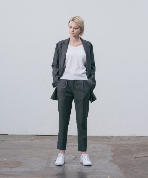 LI STRIPE PANTS_GY