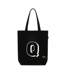 Cartoon Q ecobag (BLACK)