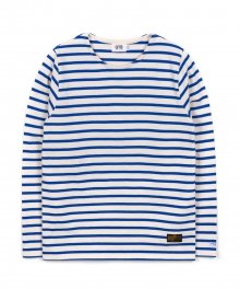 STRIPE BOAT NECK TEE (BLUE)