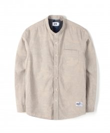 LINEN CAMO SHIRT (BEIGE)