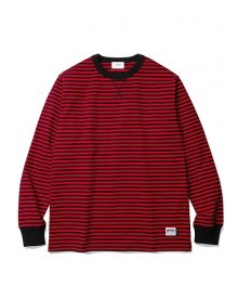 Rob Ultra Weight Striped L/S Shirt Red/Black