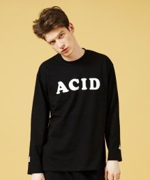 [UNISEX] Acid Long Sleeve T-shirt(Black)