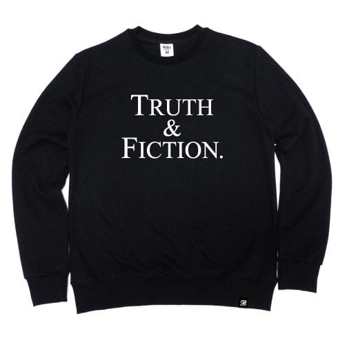 비쿨(becool) TRUTH & FICTION Crewneck Black