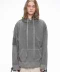 20SS VELCRO PIGMENT GRAY HOODIE