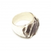 STONE TEXTURE FACE RING