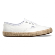 반스 어센틱 / VN-04KQL3H / Authentic Espadrille (Leather) true white