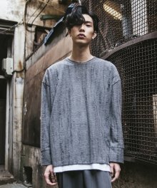 Damage boxy knits (gray)