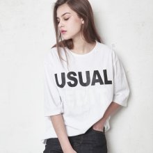 Usual Edit Tee_White