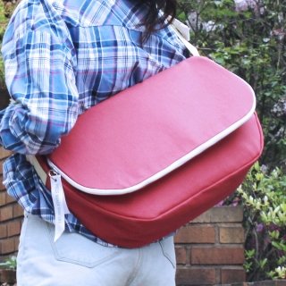 피스메이커(PIECE MAKER) ALICE CANVAS MESSENGER BAG (PINK)