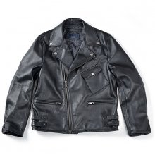 16SS LEATHER RIDER JACKET BLACK