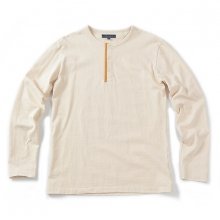 16SS HENLEY NECK LONG SLEEVE IVORY