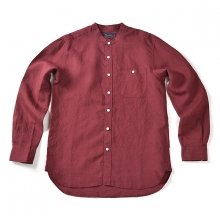 BESLOW STANDARD 16SS SLOW LINEN SHIRT BURGUNDY