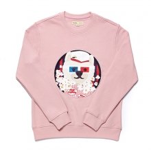 POPCORN DOG PATCH SWEAT SHIRT INDI PINK