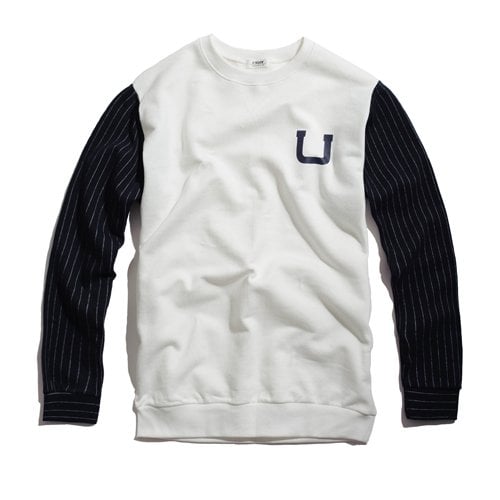 언로우(UNLOW) U-LOGO CREW NECK WHITE - 사이즈 & 후기 | 무신사 언로우(UNLOW)  U-LOGO CREW NECK WHITE - 사이즈 & 후기 | 무신사