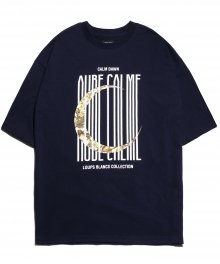 Aube Calme Short Sleeve T-Shirt - Navy