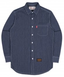 Basic Triple Line Shirts - Navy