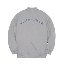 MIGNON HIGH-NECK SWEAT SHIRT GRAY