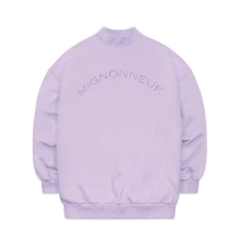 MIGNON HIGH-NECK SWEAT SHIRT LAVENDER