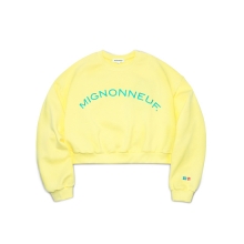 MIGNON CROP SWEAT SHIRT LEMON YELLOW