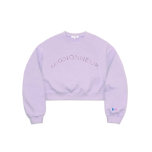 MIGNON CROP SWEAT SHIRT LAVENDER