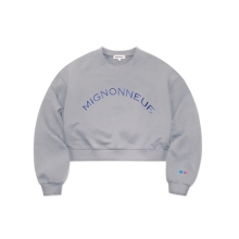 MIGNON CROP SWEAT SHIRT GRAY