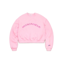 MIGNON CROP SWEAT SHIRT BABY PINK