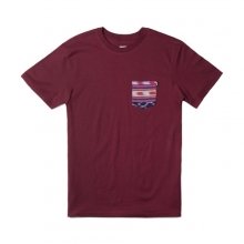 HUF GUATEMALAN POCKET TEE MAROON