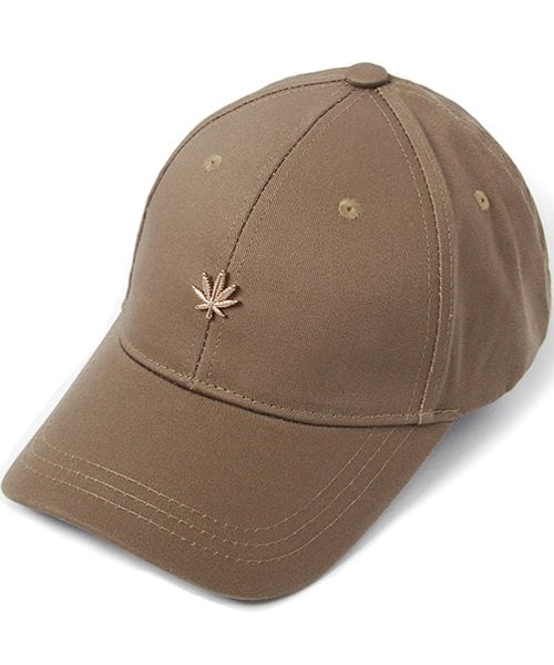 헤이터(hater) 골드 마리화나 볼캡 카키