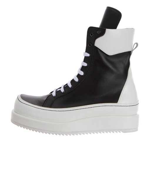 RELIZMPRODUCT Black & White Leather Boots