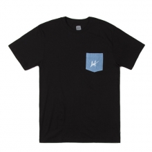 HUF SCRIPT DENIM POCKET TEE