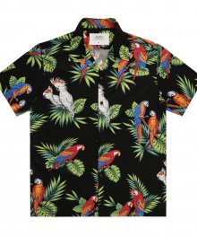 Big Parrot Aloha Shirt(U) - Black