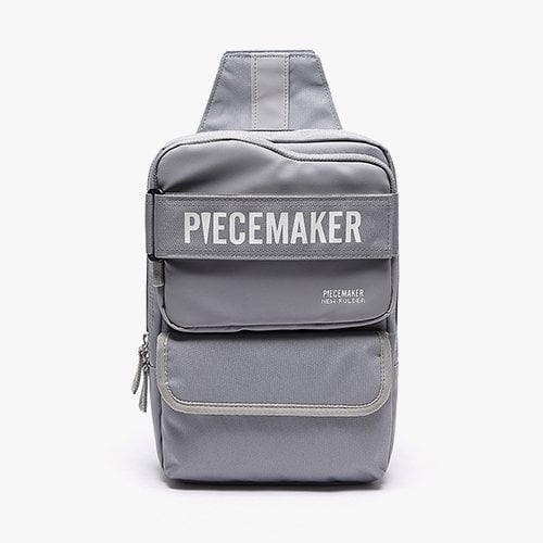 피스메이커(piecemaker) NEW FOLDER SLING BAG (L.GREY)