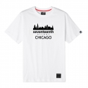 세븐틴스(SEVENTEENTH) 시티 시카고 반팔 티셔츠 화이트