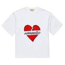 [HONG KONG EDITION]NOMANTIC HEART LOGO 1/2 TS WHITE