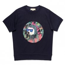 JURASSIC DOG PATCH 1/2 SWEAT SHIRT NAVY