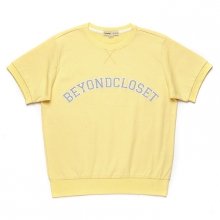 PREPPY LOGO 1/2 SWEAT SHIRT YELLOW