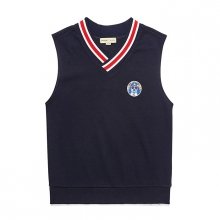 JOHN-MUSIC DOG WAPPEN VEST NAVY