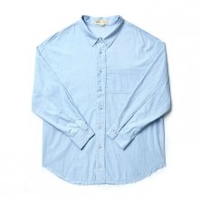 CAR-SUNSET DOG DENIM SHIRT [NEON SIGN LINE]