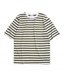 Slub Stripe Half T Khaki