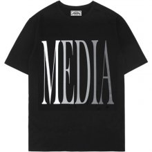 M#0943 media gradation t-shirt (black)