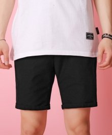 Linen short pants tsp102af-black