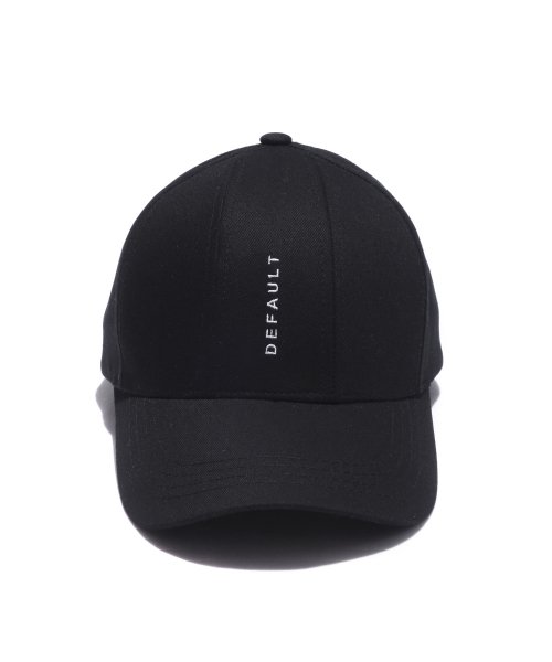 디폴트벨류(defaultvalue) DEFAULT EMBROIDERY 7PANEL CAP(Black)