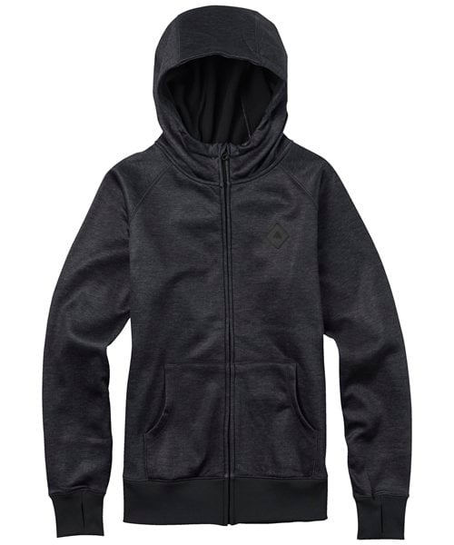 BURTON Womens Scoop Hoodie TRUE BLACK HEATHER