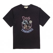 CAR-SUNSET DOG 1/2 TS [NEON SIGN LINE] BLACK