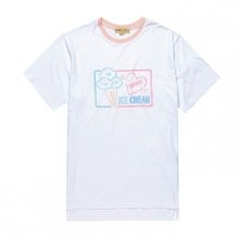 ICE CREAM DOG 1/2 TS [NEON SIGN LINE] WHITE