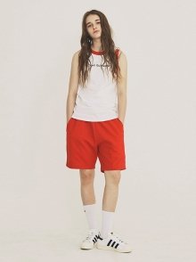 TAKEOUT SLEEVELESS RED