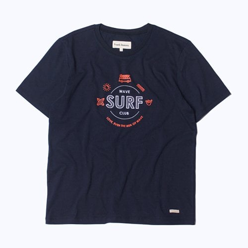 프랭크 도미닉(frankdominic) SURF CLUB T-SHIRT(NAVY)